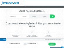 Tablet Screenshot of formacion.com